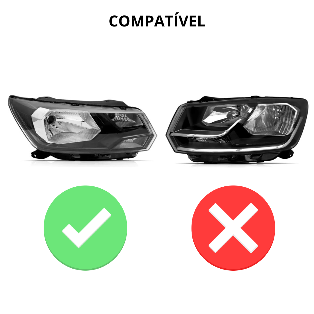 Tampa de veda&ccedil;&atilde;o do farol Gol Saveiro Voyage G8 2018 2019 2020 2021 2022 2023 original